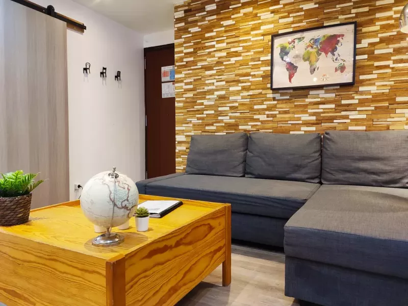 Studio in the center of Pas de la Casa, just down the stairs going up to the Solana TSD4 chairlift, this studio can accommodate up to 3 people (a corner sofa with chaise longue convertible into a 144 x 192 bed and a single bed 85 x 190) HUT2-007908