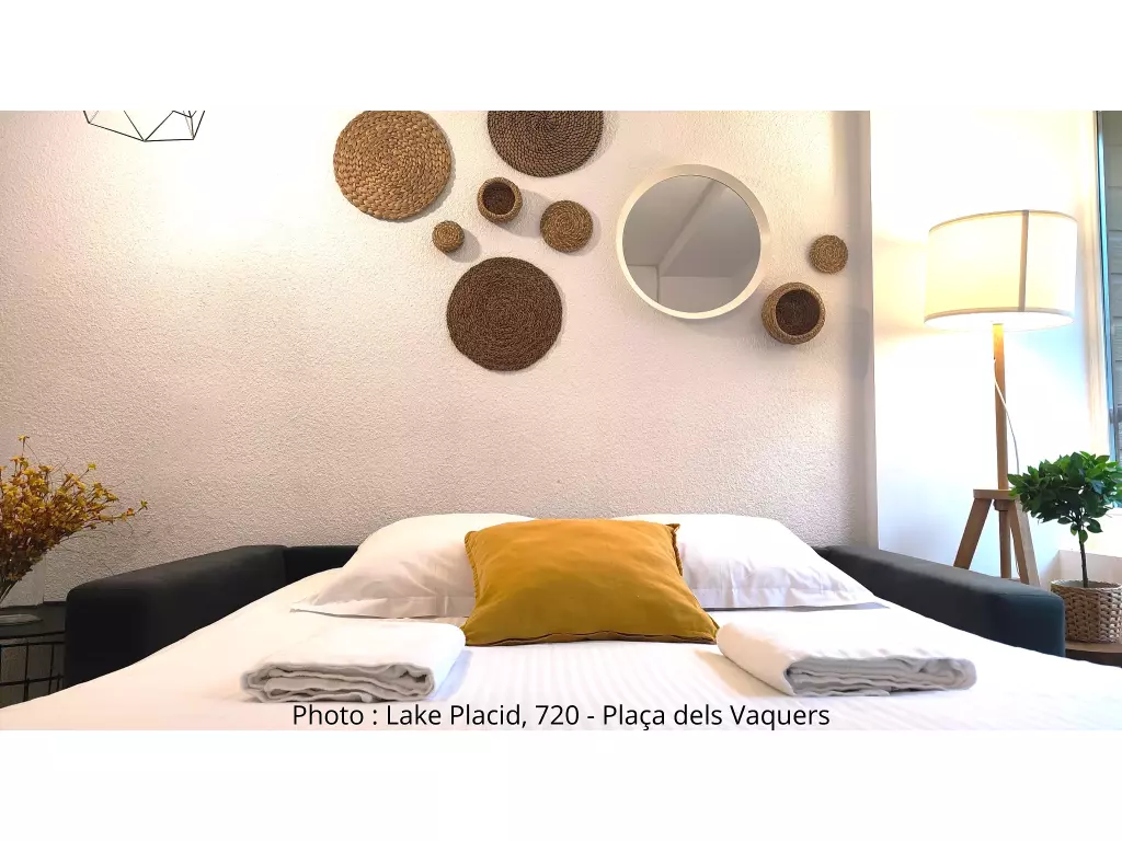 LP-720 | Your Inviting Slopeside Studio in Pas de la CasaDiscover the perfect alpine hideaway in this thoughtfully renovated studio (25 m²), nestled at the foot of the slopes — where your mountain adventure begins the moment you step outside your door. Ideal for up to three guests, LP-720 blends cozy comfort, smart design, and the essence of alpine living.What Makes LP-720 Special:Inviting layout: One double bed and one single bed with crisp linens—your quiet sanctuary after a day carving snowy trails.Warm & practical atmosphere: A sofa or armchair with a 32” TV gives you just the spot to unwind and relive today’s slopeside memories.Ready-to-use kitchen: Whip up breakfast with ease using the filter coffee maker, toaster, kettle, and microwave—everything’s here to make your stay feel like home.Convenience at your fingertips: Fast Wi-Fi, drying rack, wardrobe, ski locker, and fresh towels—spaces thoughtfully arranged so you can relax, not rearrange.Hassle-free living: Flexible check-in, free cancellation up to 30 days prior, and attentive on-site assistance and activity planning mean the only thing you need to focus on is enjoying every moment.Picture ThisWake up to the anticipation of fresh powder on the slopes. You pour your morning coffee, step into your warm studio, and the day’s adventure is calling. Whether you're preparing a quick breakfast or warming up in the living area with a cup, LP-720 gives you the peace and comfort you deserve.Evenings become moments of connection—laughter over a shared meal, a scene replayed on the TV, or quiet reflection in a space that feels yours, nestled in the heart of the Pyrenees. HUT2-005559